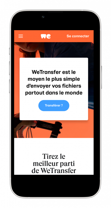 WeTransfer photographe